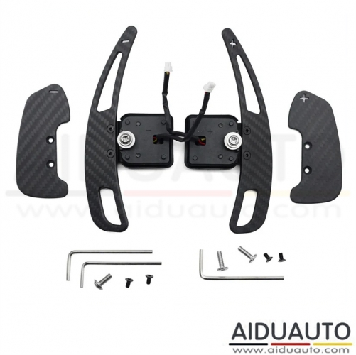 For Audi A3 8V Carbon Fiber Steering Wheel Magnetic Shift Paddle