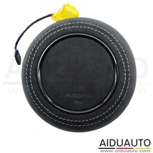 For Audi A4 B9 Woolen gray stripe Steering wheel airbag cover multifunction steering wheel