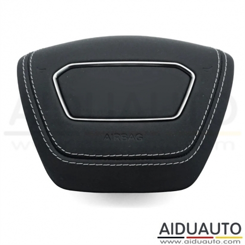 For Audi A6 C8 Steering wheel airbag cover multifunction steering wheel White line