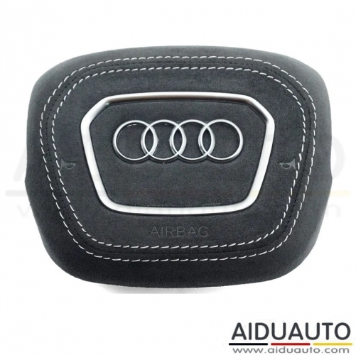 Woolen Fabric Steering wheel airbag cover multifunction steering wheel For Audi Q5 FY