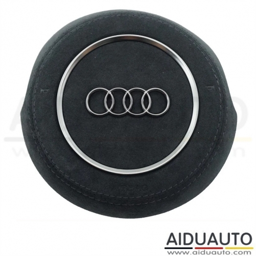 For Audi A6 C7 Woolen Fabric Steering wheel airbag cover