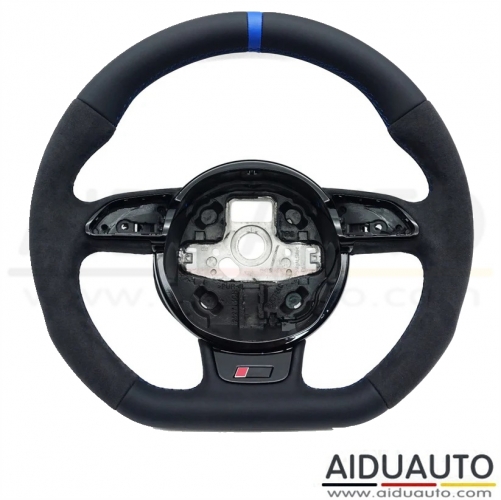 Suitable For Audi A4 B8 customized full Alcantara fabric steering wheel support customization