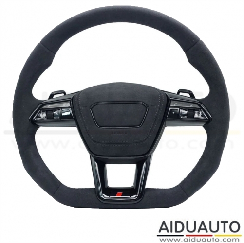For Audi A6 C8 all Alcantara leather multifunction steering wheel with heating function