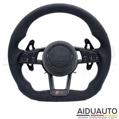 For Audi A3 A4 A5 A6 A7 Q2 Q3 Q5 Q7 Q8 R8 Sport Alcantara leather perforated steering wheel