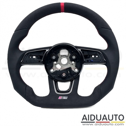 For Audi A4 B9 Sports style car steering wheel - red