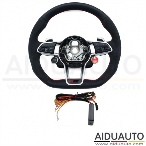 For Audi A3 A4 A5 A6 A7 A8 Q3 Q5 Q7 Q8 R8 button leather multifunction steering wheel