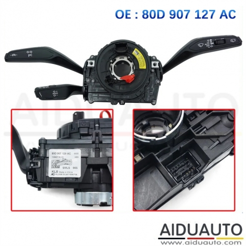 For Audi Q5 FY Multi-function Hairspring Cruise Control System Stalk Switch Control Handle Switch 80D 907 127 AC