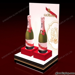 GlowDisplay Acrylic Illuminated GH Mumm Champagne Glorifier Bottle Display