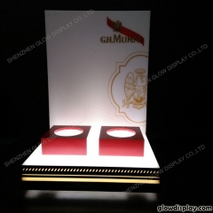 GlowDisplay Acrylic Illuminated GH Mumm Champagne Glorifier Bottle Display