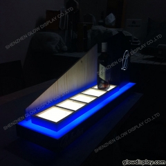 GlowDisplay Acrylic Wooden Backlit Ballantine's 6 Bottles Glorifier Display