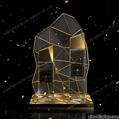 GlowDisplay ORO ORO Pure Gold Delicacy Gold Leaves Bottle Glorifier Display