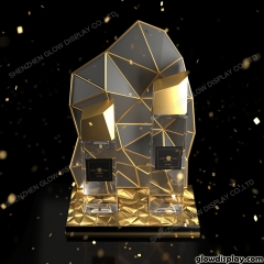 GlowDisplay ORO ORO Pure Gold Delicacy Gold Leaves Bottle Glorifier Display