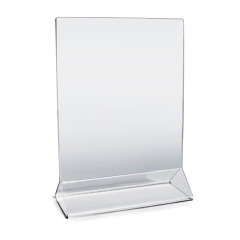 GlowDisplay Clear Durable Scratch Resistant Plastic Menu Frame Tabletop Display 5" x 7" Acrylic Sign Holder