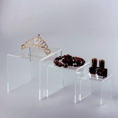 GlowDisplay Top Quality Clear Acrylic Display Riser for Jewelry Showcase Display