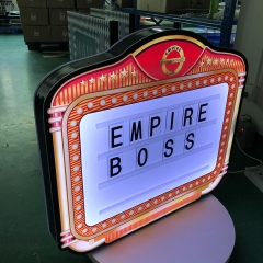 Customized LED VIP Marquee Message Board Neon Sign Light Box Interchangeable Letter for Events Party Lounge Bar NightClub