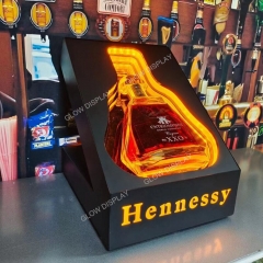 Luminous Champagne LED Brandy Bottle Glorifier Spirits Display Liquid Bottle Presenter