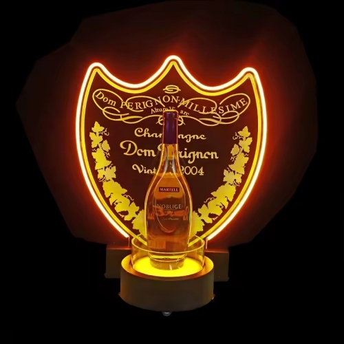 LED Dom Perignon Champagne Bottle Glorifier Presenter
