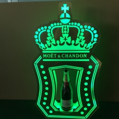 LED Moet Chandon Champagne Bottle Glorifier Presenter for Nightclub Lounge Bar