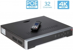 32 Channel (16-Channel PoE) Network Video Recorder - Supports 4K (12-Megapixels), ONVIF Compliance, USB Backup, Supports up to 24TB HDD (Not Included)(Version 2 - Updated Firmware)