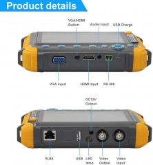 4.3 Inch Wrist CCTV Tester 4 in 1 1080P Portable Camera Tester