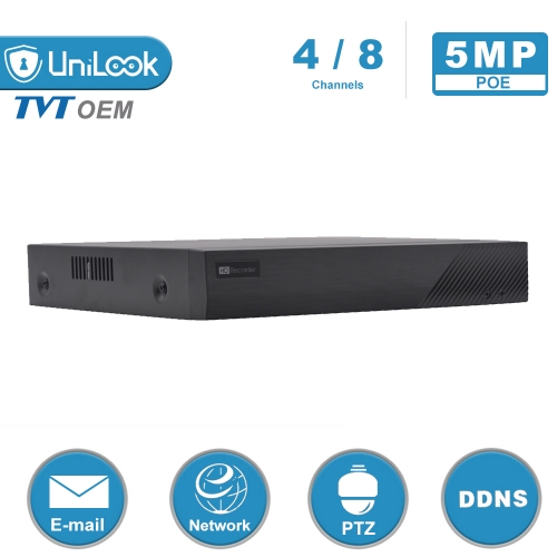 4/8CH POE NVR (1080p/3MP/4MP/5MP/6MP) Network Video Recorder - H.265 Motion Detect ONVIF P2P CCTV NVR TVT TD-3204H1-4P-C &TD-3208H1-8P-C