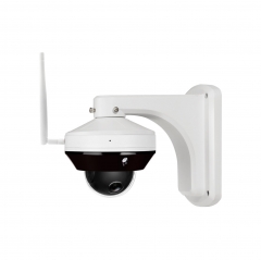 5 MP Outdoor Pan&Tilt Fixed Dome Network Camera with Build-in Mic