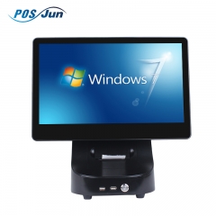 2018 New Design Windows all in one touch screen pos system price/pos machine/pos terminal with printer