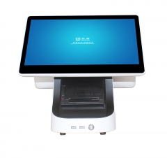 POS machine with 80 mm printer 15.6 inch dual