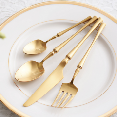 Hot Sale stainless steel Royal Portugal Cutlery restaurant gold cutlery for wedding events