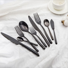 Luxury Matt Gold Stainless Steel Knives Fork Spoon Flatware Cutlery Set