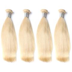 10A Wholesale Russian Platinum Blonde #613 Straight Hair Bundles