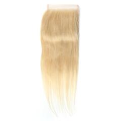 10A Wholesale Russian Platinum Blonde #613 Straight 4*4 Lace Closure