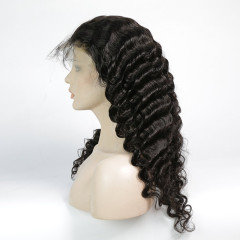 360 Frontal Lace Wig Loose Deep Curly Virgin Hair