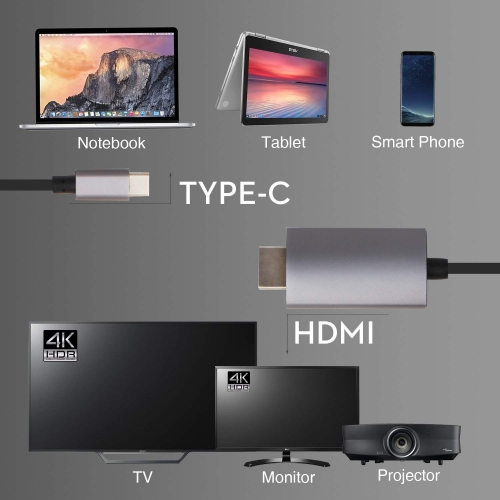Kubo. Cable Adaptador DisplayPort A Hdmi 4k Ultra Hd Compacto