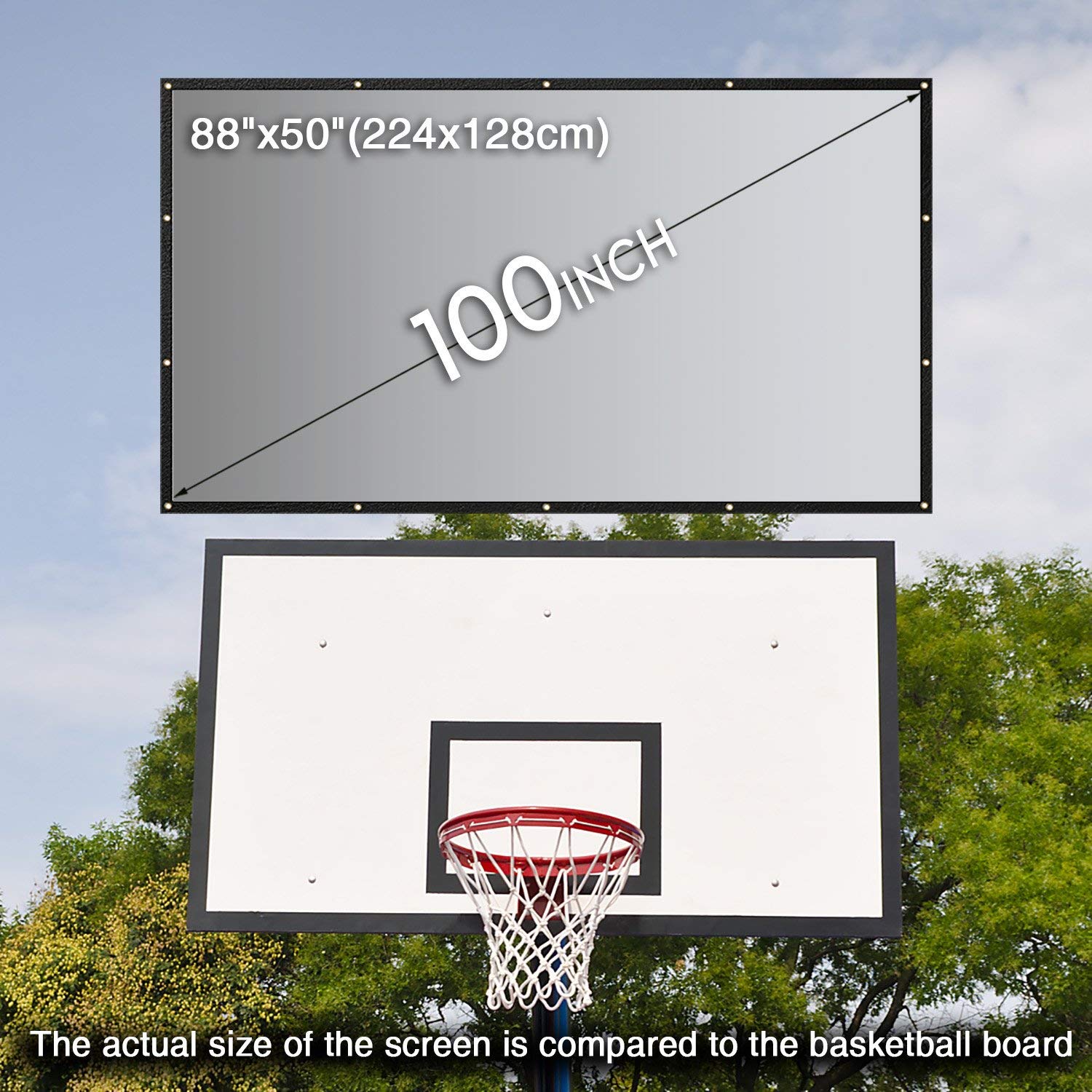 Projector Screen Image Basic NIERBO Basic Series Rear Projector Screen 60-300 Inches Projection ...