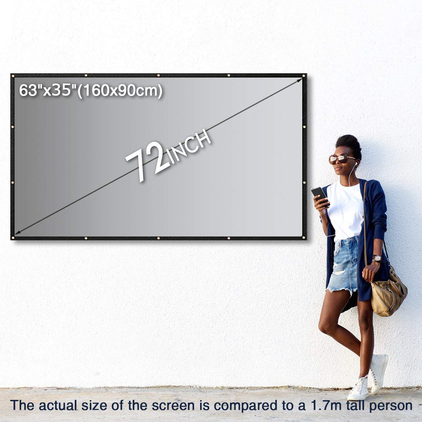 NIERBO Basic Series Rear Projector Screen 60300 Inches Projection