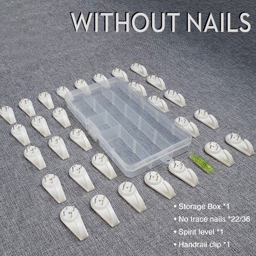 NIERBO Traceless Nail Wall Picture Hook Plastic Invisible Hardwall