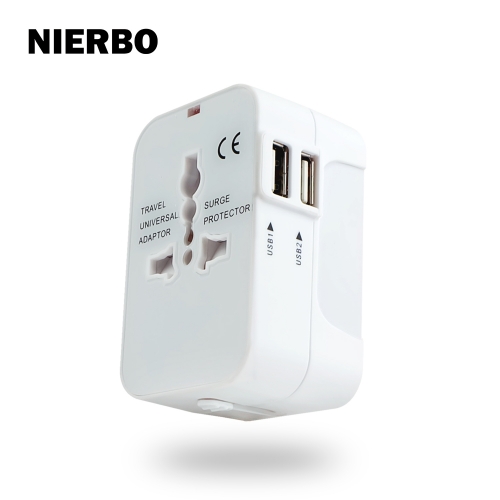 Overseas socket conversion plug 2 USB port travel charger A·O·BF·C type power plug for iPhone Android