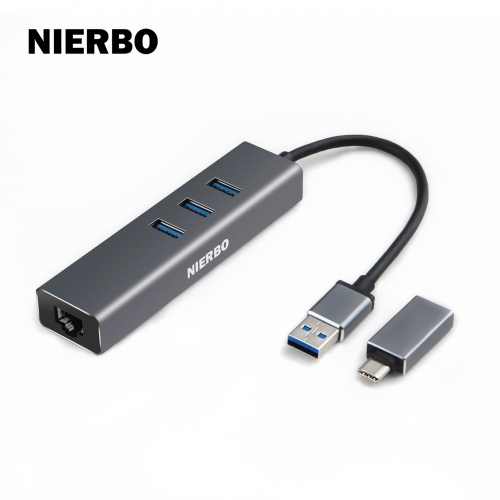 Buy Wholesale China Wholesale Usb C To Ethernet Adapter With 3 Port Usb 3.0  Hub With Rj 45 Type C Gigabit Ethernet Adapter Lan Network Adapter & Usb C  Ethernet Adapter at