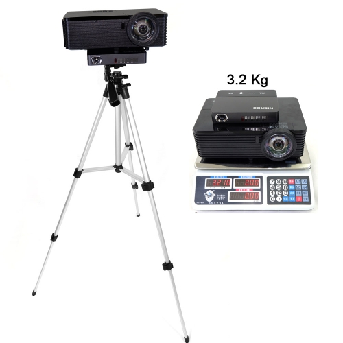 NIERBO 3330 Telescopic Tripod Portable Professional Tripod for Mini Projector Camera Smartphone with Phone Holder