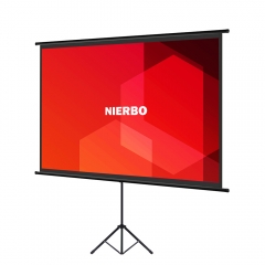 Mobile Tripod Screen, NIERBO Tripod Screen Mobile 60 Inch Projector Screen 122 x 91 cm 4:3 Screen Set-up / Dismantling in Just a Few Minutes
