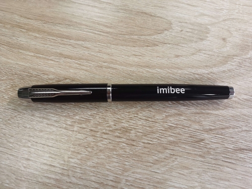 imibee Black Lacquer Rollerball Pen - Stunning Luxury Pen , Schmidt Ink Refill, Best Roller Ball Pen Gift Set for Men & Women, Professional, Executive Office, Nice Pens