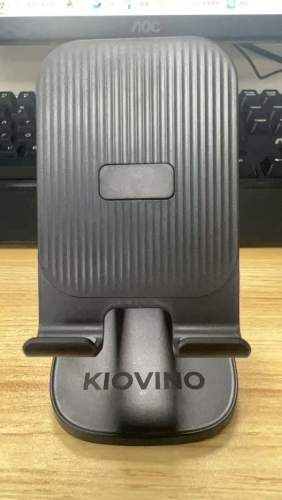 KIOVINO Cell Phone Stand for Desk - [Height Adjustable] Foldable Mobile Phone Holder, Portable Stand for iPhone 17 16 15 14 13 12 11 Pro Max Plus Air, Galaxy S25 S24, Cellphones, Office Accessories