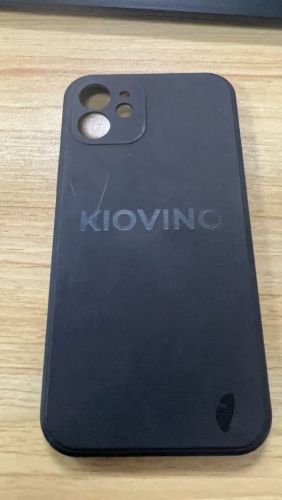 KIOVINO iPhone 12 & iPhone 12 Pro Symmetry Series Case - Black, Ultra-Sleek, Wireless Charging Compatible, Raised Edges Protect Camera & Screen