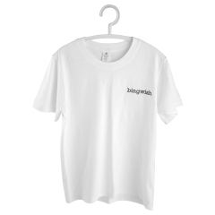 Bingwish Cutton T-Shirt Custom Embroidered Embossing Services, Namely, Embossing Words, Designs or Images on Clothing