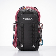VSHEILA Complete Rock Climbing Equipment Set – Heavy-Duty Backpack, Rope, and Carabiners for Mountaineering