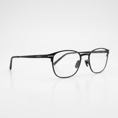 NIERBO Retro Round Metal Eyeglasses Frame for Men Women - Ultralight Matte Black Full Rim Optical Glasses with Premium Hard Case, Cleaning Cloth & Warranty Card