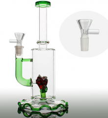 New Arriv Man-eater flower Glass Water pipe bong