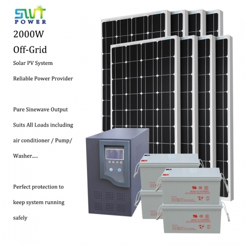 2000W グリッド太陽発電システム