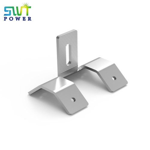 Stainless steel trapezoidal roof clamp